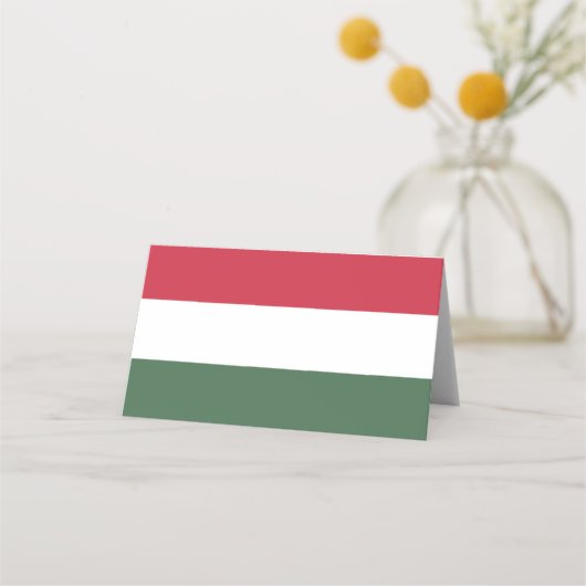 Hongaarse vlag plaatskaartje (Voorkant)