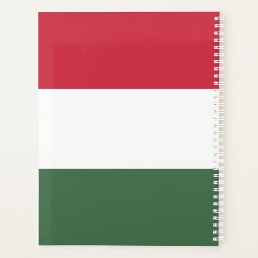 Hongaarse vlag planner (Achterkant)