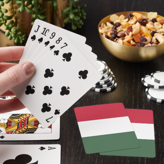 Hongaarse vlag pokerkaarten (Insitu)