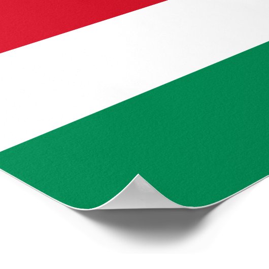 Hongaarse vlag poster (Hoek)