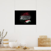 Hongaarse vlag poster (Keuken)