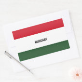 Hongaarse vlag rechthoekige sticker (Envelop)