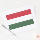 Hongaarse vlag rechthoekige sticker (Envelop)