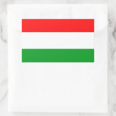 Hongaarse vlag rechthoekige sticker (Tas)