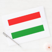 Hongaarse vlag rechthoekige sticker (Envelop)