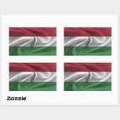 Hongaarse vlag rechthoekige sticker (Vel)