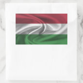 Hongaarse vlag rechthoekige sticker (Tas)