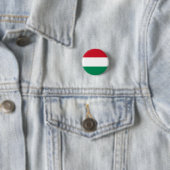 Hongaarse vlag ronde button 3,2 cm (In situ)