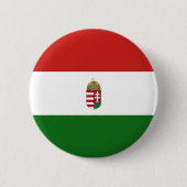 Hongaarse vlag ronde button 5,7 cm (Voorkant)