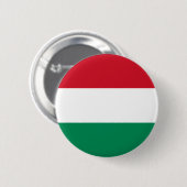 Hongaarse vlag ronde button 5,7 cm (Voorkant /achterkant)