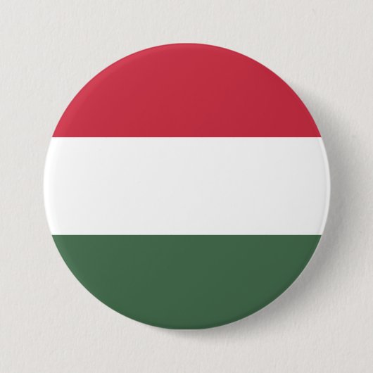 Hongaarse vlag ronde button 7,6 cm (Voorkant)