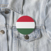 Hongaarse vlag ronde button 7,6 cm (In situ)
