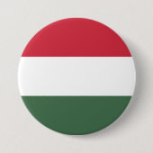 Hongaarse vlag ronde button 7,6 cm (Voorkant)