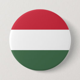 Hongaarse vlag ronde button 7,6 cm