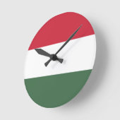 Hongaarse vlag ronde klok (Hoek)