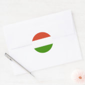 Hongaarse vlag ronde sticker (Envelop)