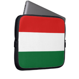 Hongaarse vlag rood wit groen laptop sleeve