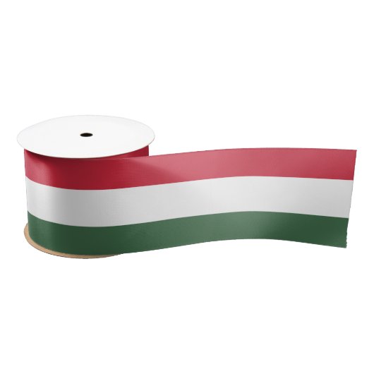 Hongaarse vlag satijnen lint (Spoel)