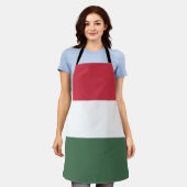 Hongaarse vlag schort (Gedragen)