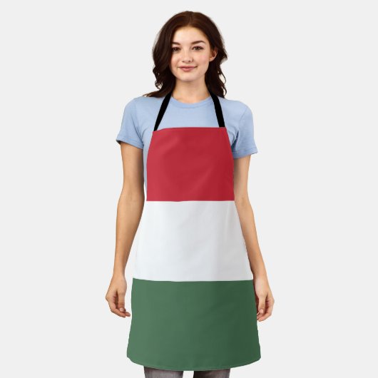 Hongaarse vlag schort (Gedragen)