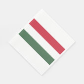 Hongaarse vlag servet (Hoek)