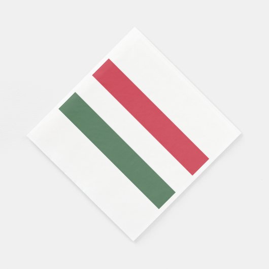 Hongaarse vlag servet (Hoek)