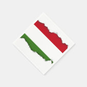 Hongaarse vlag servet (Hoek)