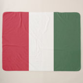 Hongaarse vlag sherpa deken (Voorkant (horizontaal))