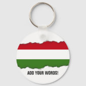 Hongaarse vlag sleutelhanger (Voorkant)