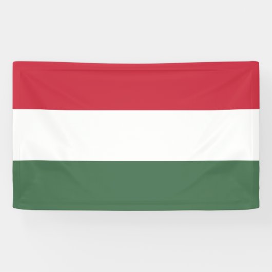 Hongaarse vlag spandoek (Horizontaal)