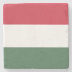 Hongaarse vlag stenen onderzetter