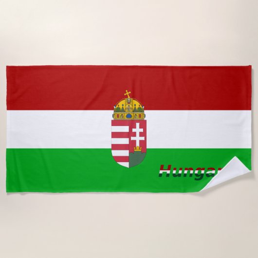 Hongaarse vlag strandlaken (Voorkant)