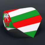 Hongaarse vlag stropdas<br><div class="desc">Markering van Hongaarse kleuren</div>