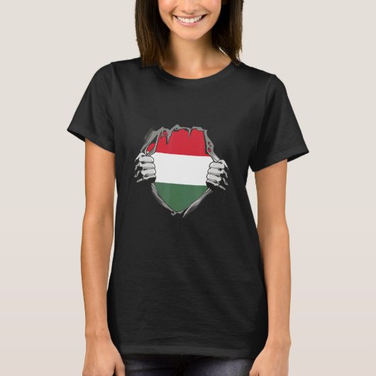 Hongaarse vlag t-shirt (Voorkant)