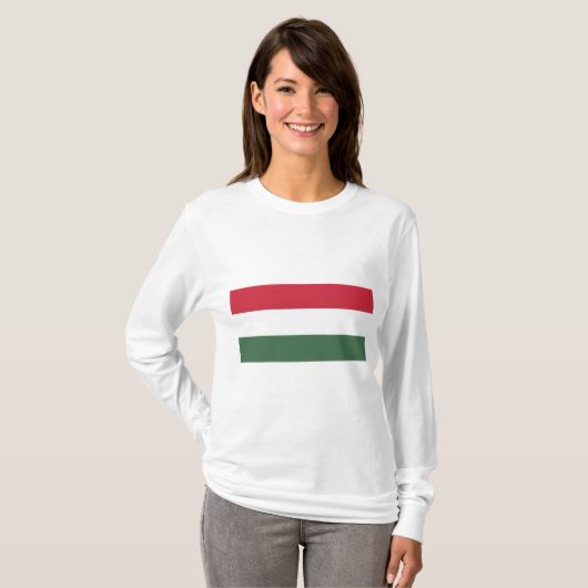 Hongaarse vlag t-shirt (Voorkant volledig)