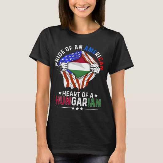Hongaarse vlag t-shirt (Voorkant)