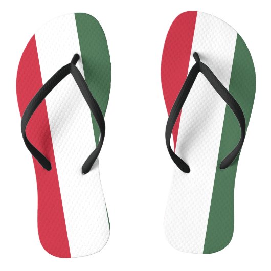 Hongaarse vlag teenslippers (Voetbed)