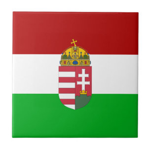 Hongaarse vlag tegeltje
