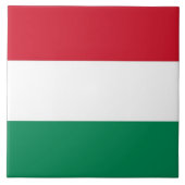 Hongaarse vlag Tile Tegeltje (Voorkant)