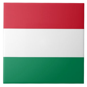 Hongaarse vlag Tile Tegeltje