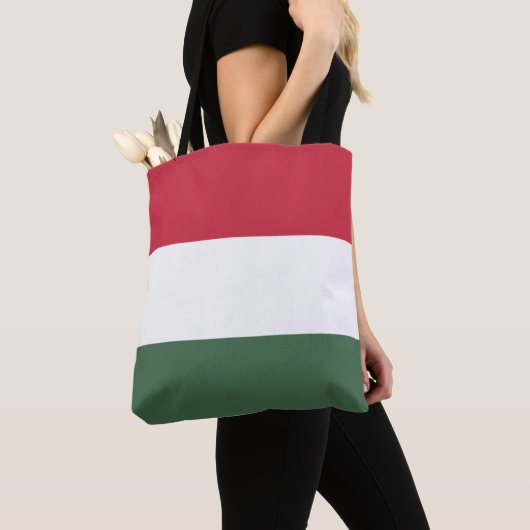 Hongaarse vlag tote bag (Dichtbij)