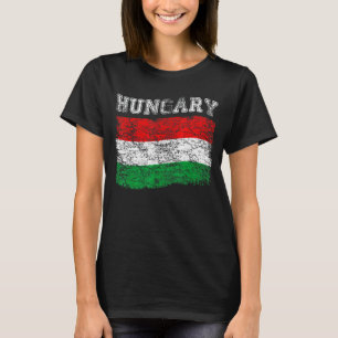 Hongaarse Vlag Tourist Holiday Bestemming Hongarij T-shirt