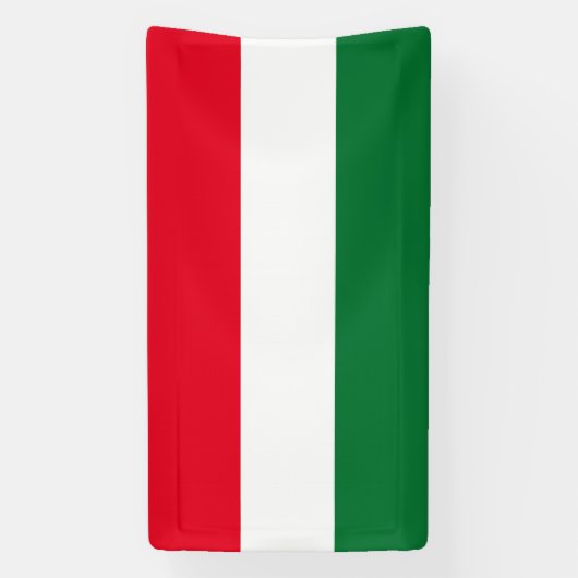 Hongaarse vlag van Hongarije aangepaste banner tek (Verticaal)