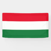 Hongaarse vlag van Hongarije aangepaste banner tek (Horizontaal)