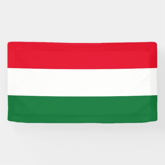 Hongaarse vlag van Hongarije aangepaste banner tek (Horizontaal)