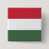 Hongaarse vlag vierkante button 5,1 cm (Voorkant)