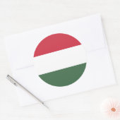 Hongaarse vlag, vlag van Hongarije Ronde Sticker (Envelop)