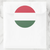 Hongaarse vlag, vlag van Hongarije Ronde Sticker (Tas)