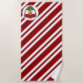 Hongaarse vlag-wapenschild badhanddoek (Voorkant)