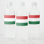Hongaarse vlag waterfles etiket (Flessen)